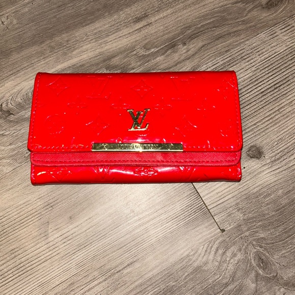 Louis Vuitton Shiny Red Wallet